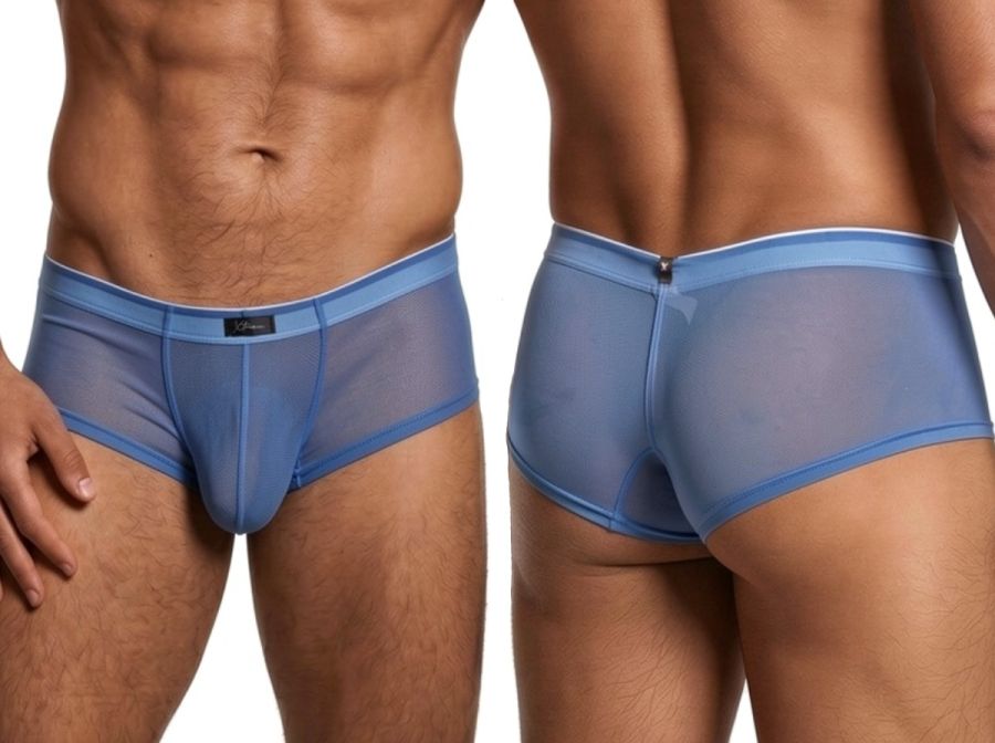 Xtremen 91263 Mens Underwear Microfiber Mesh Briefs Color Blue