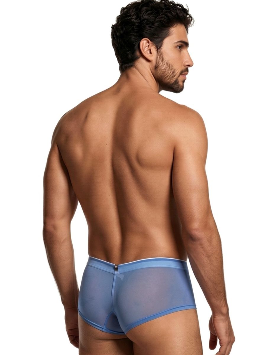 Xtremen 91263 Mens Underwear Microfiber Mesh Briefs Color Blue