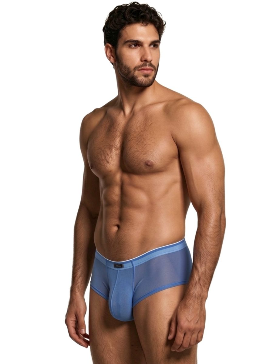 Xtremen 91263 Mens Underwear Microfiber Mesh Briefs Color Blue