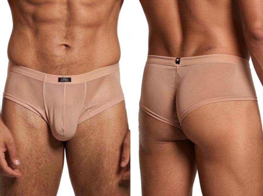 Xtremen 91263 Mens Underwear Microfiber Mesh Briefs Color Brown