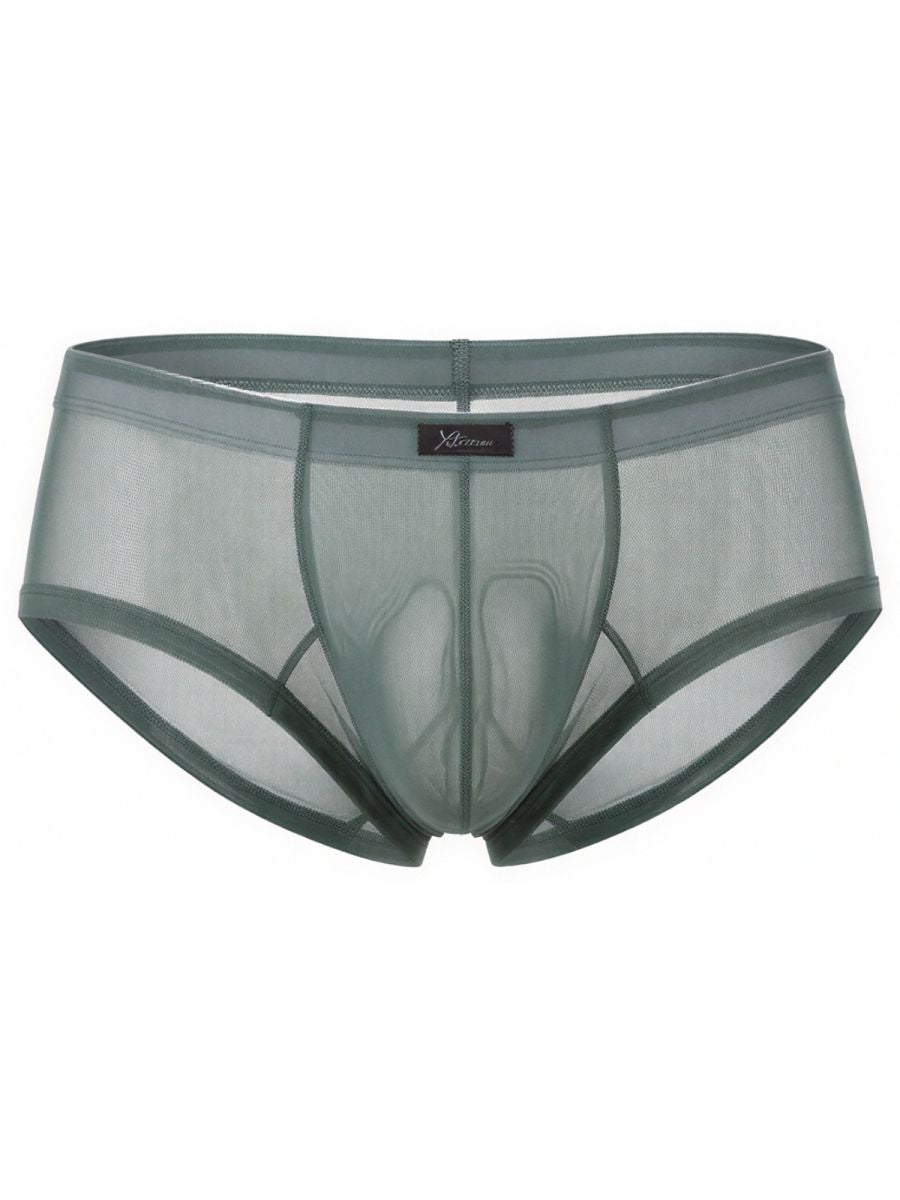 Xtremen 91263 Mens Underwear Microfiber Mesh Briefs Color Green