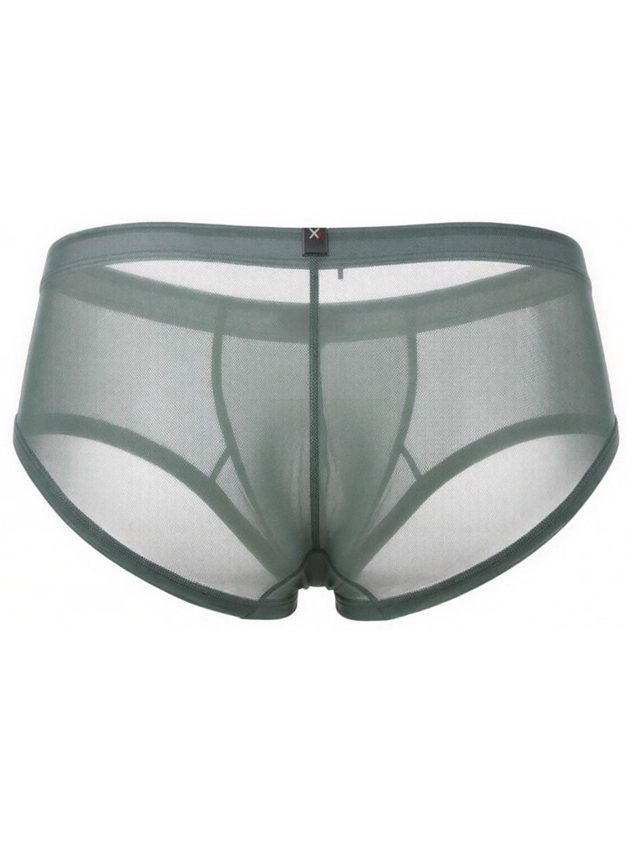 Xtremen 91263 Mens Underwear Microfiber Mesh Briefs Color Green
