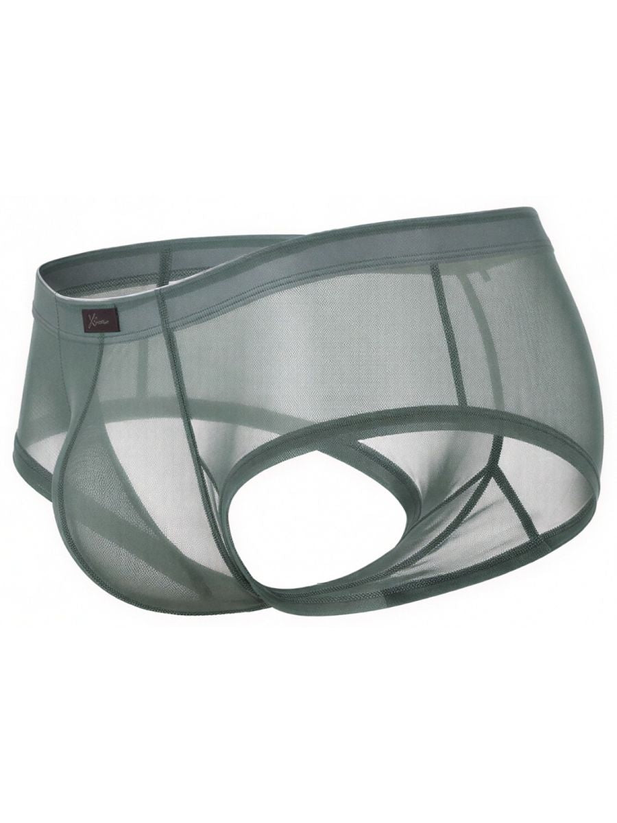 Xtremen 91263 Mens Underwear Microfiber Mesh Briefs Color Green