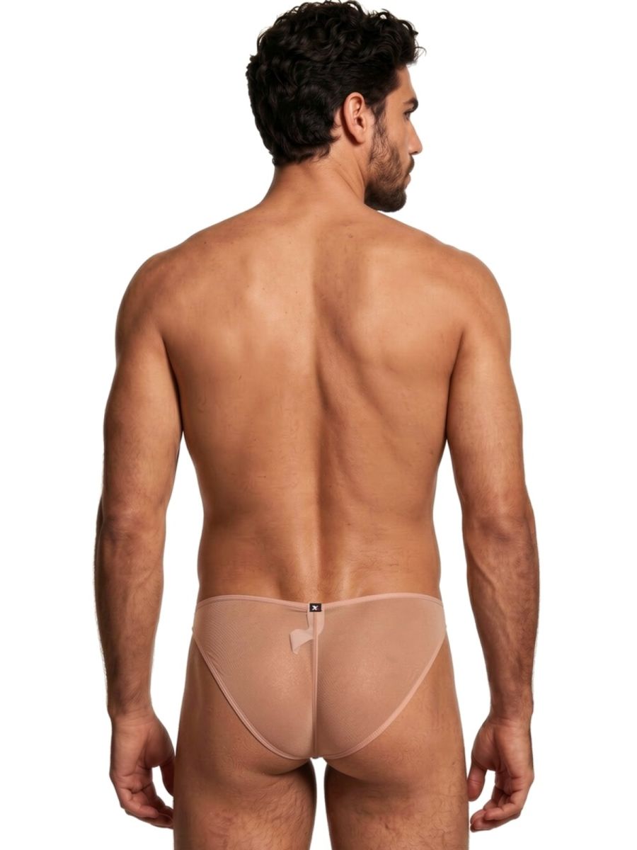 Xtremen 91264 Mens Underwear Microfiber Mesh Bikini Color Brown