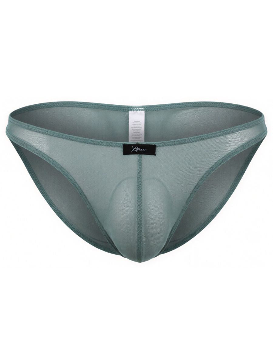 Xtremen 91264 Mens Underwear Microfiber Mesh Bikini Color Green