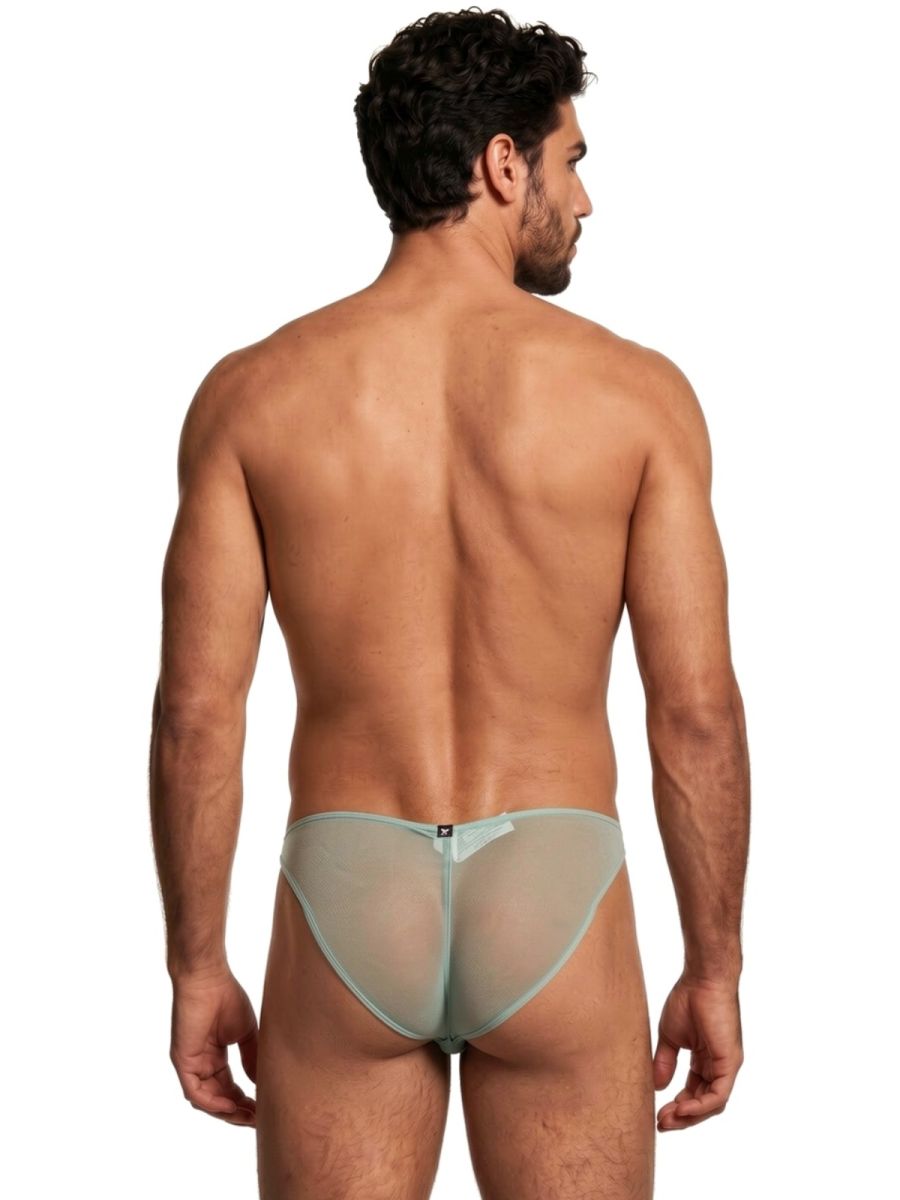 Xtremen 91264 Mens Underwear Microfiber Mesh Bikini Color Green