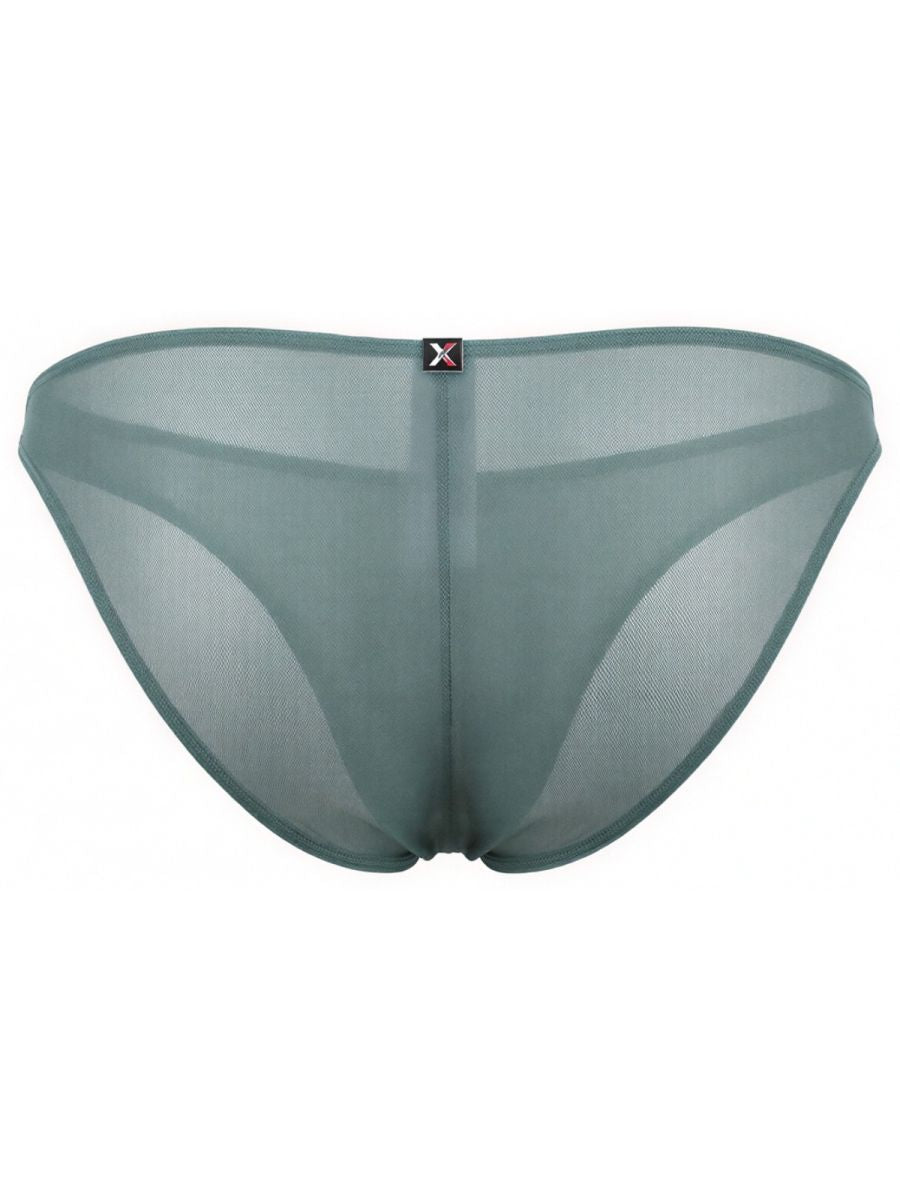 Xtremen 91264 Mens Underwear Microfiber Mesh Bikini Color Green