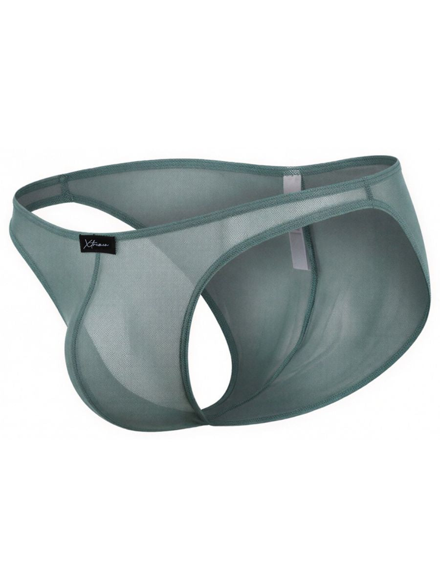 Xtremen 91264 Mens Underwear Microfiber Mesh Bikini Color Green