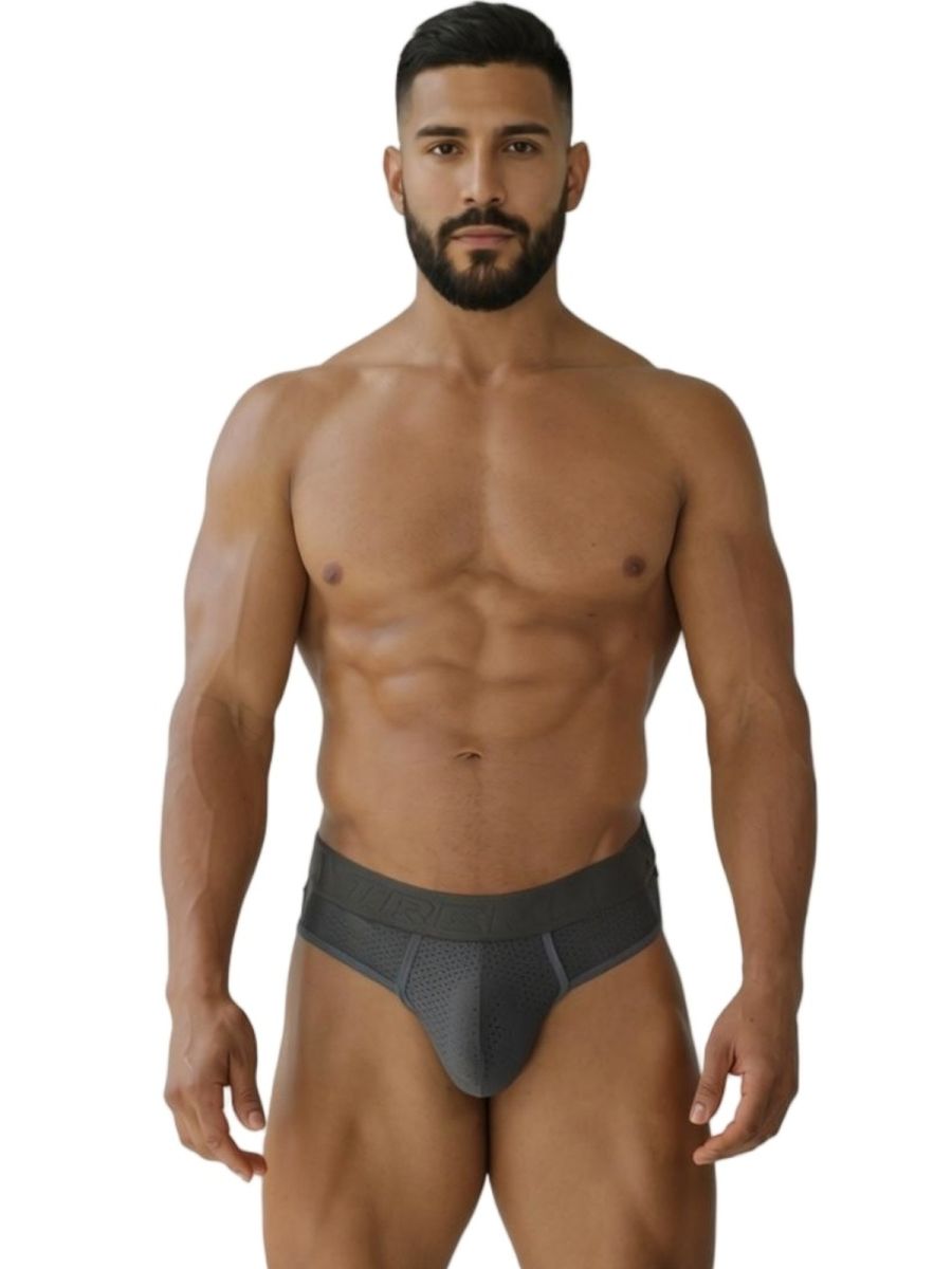 Xtremen 91268 Microfiber Mesh Thongs Color Gray