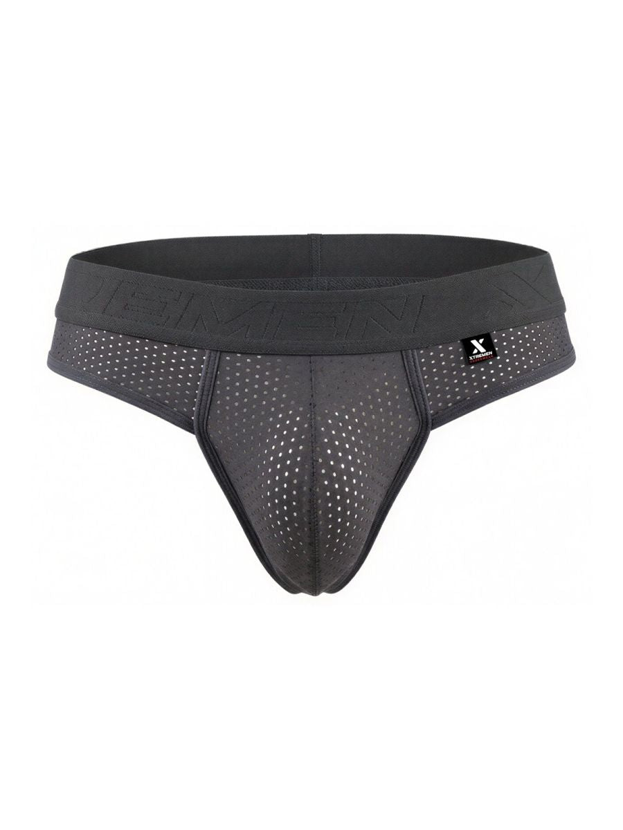 Xtremen 91268 Microfiber Mesh Thongs Color Gray