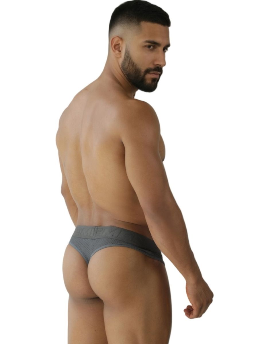 Xtremen 91268 Microfiber Mesh Thongs Color Gray