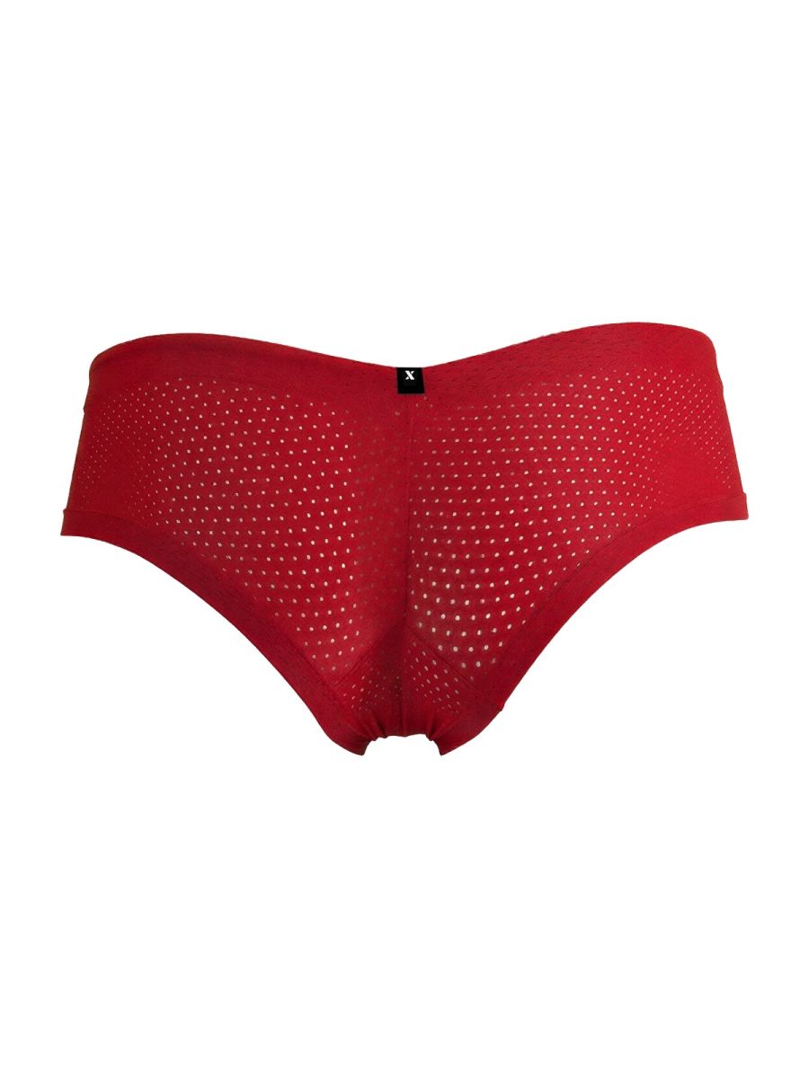 Xtremen 91269 Microfiber Mesh Briefs Color Red