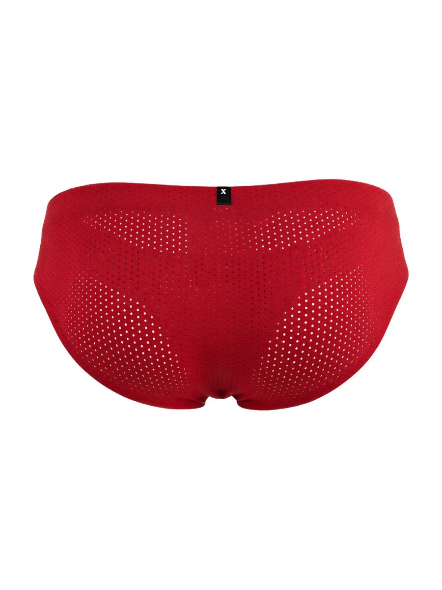 Xtremen 91270 Microfiber Mesh Briefs Color Red