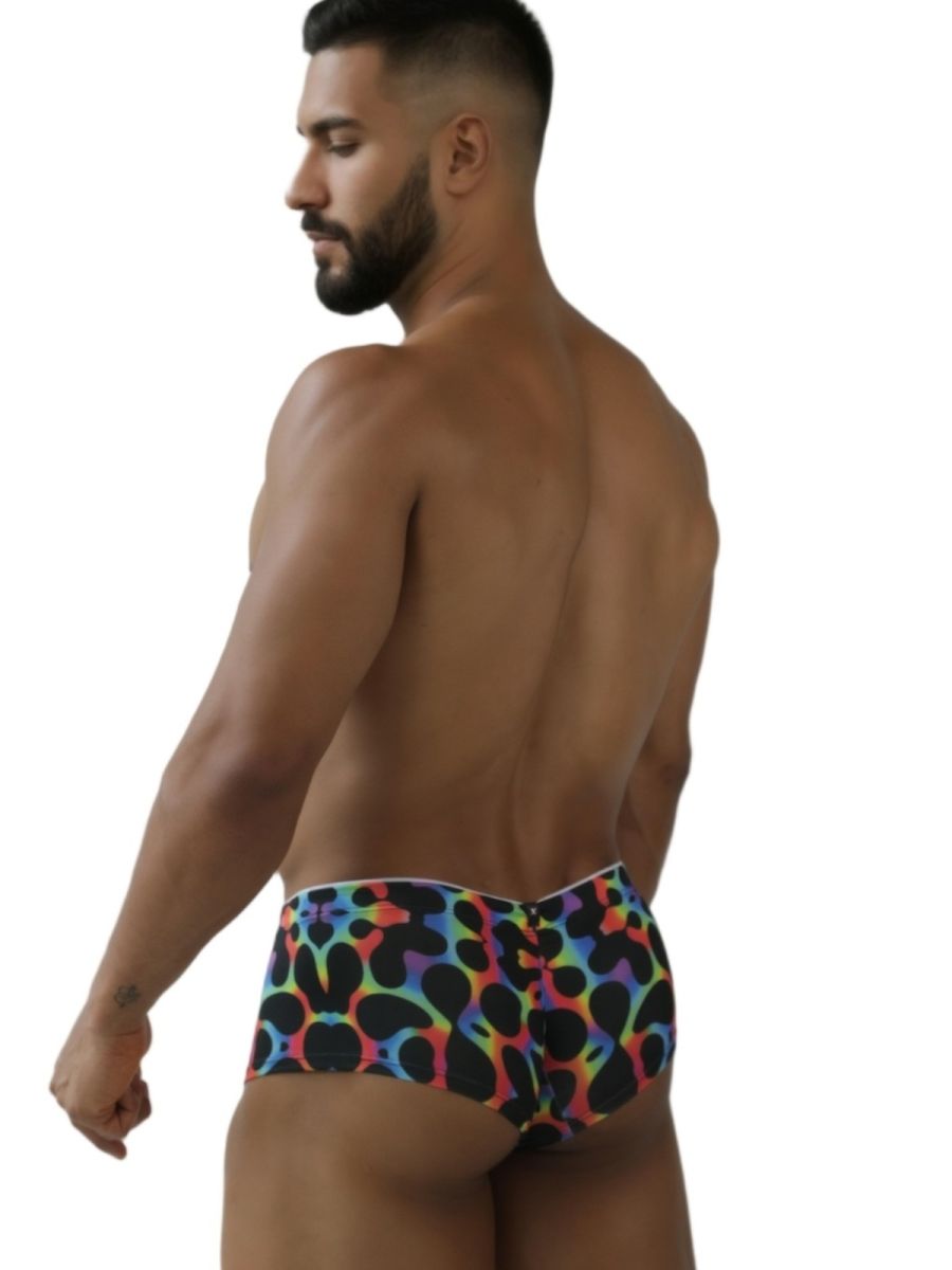 Xtremen 91283 Rainbow Printed Microfiber Briefs Color Mushroom