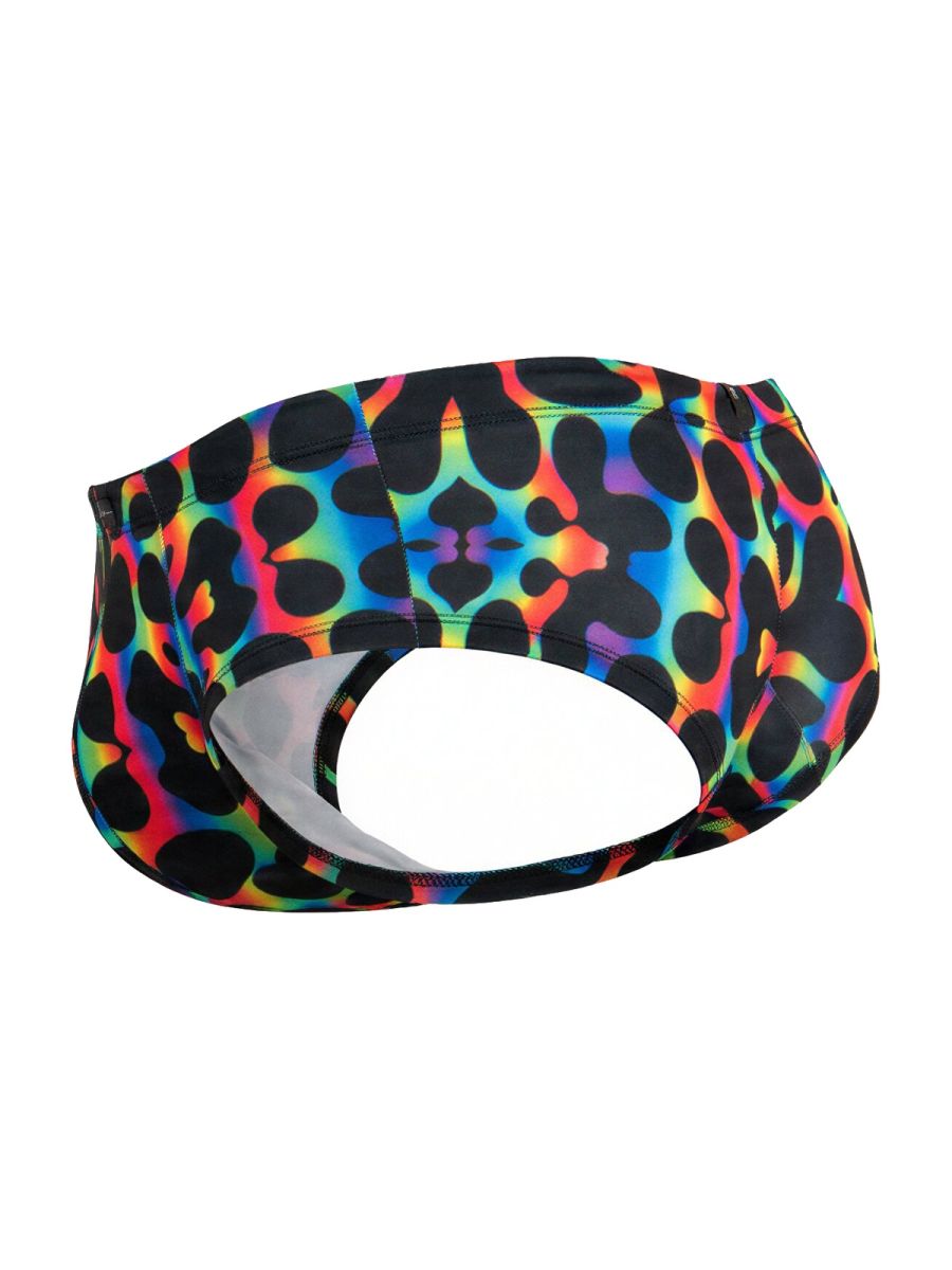 Xtremen 91283 Rainbow Printed Microfiber Briefs Color Mushroom