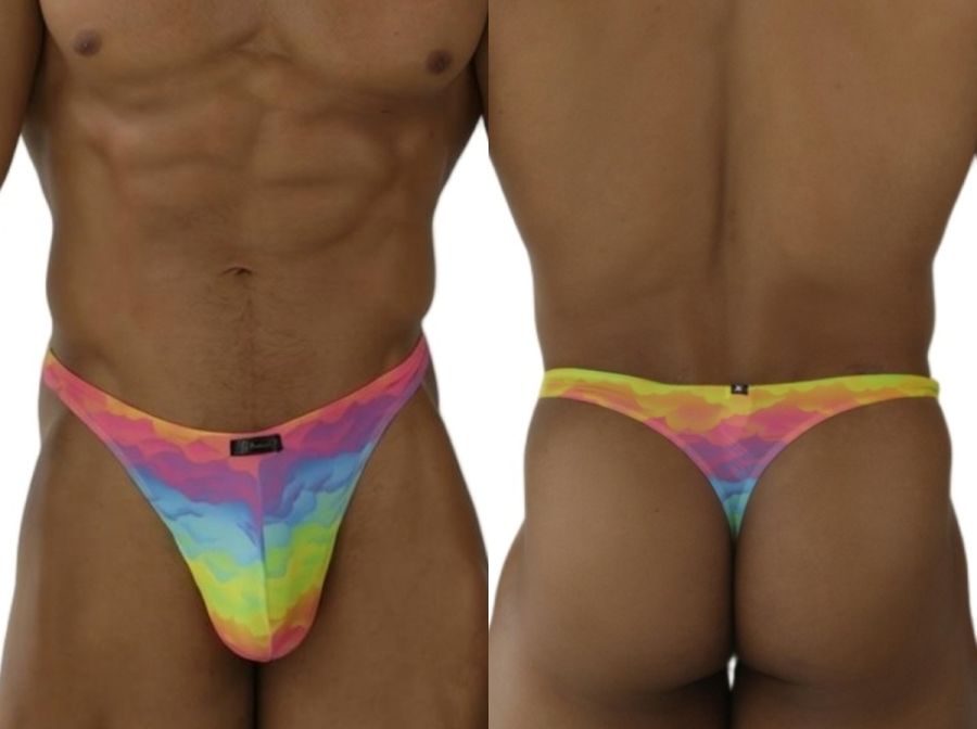 Xtremen 91284 Printed Microfiber Thongs Color Cloud