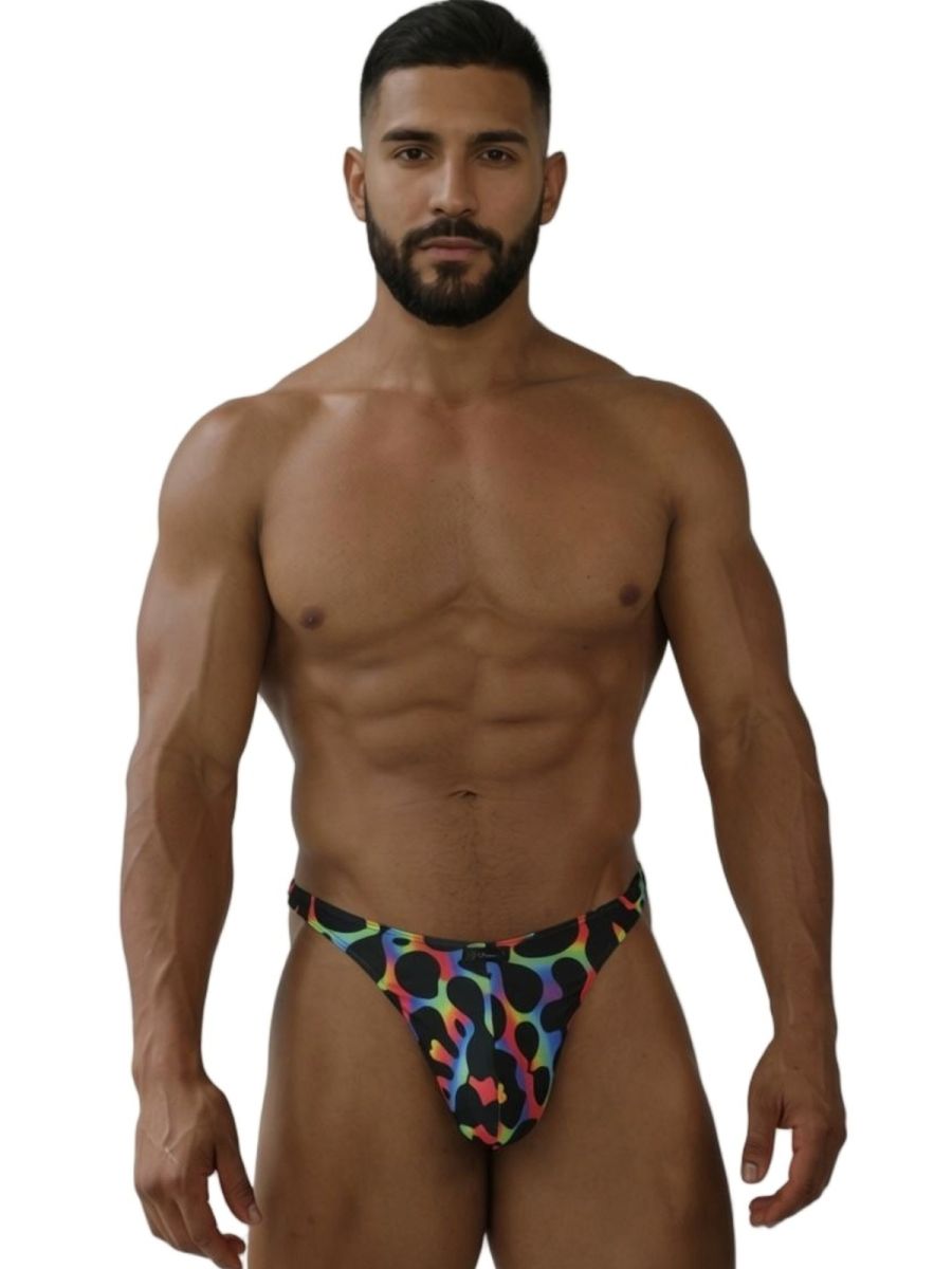 Xtremen 91284 Printed Microfiber Thongs Color Mushroom