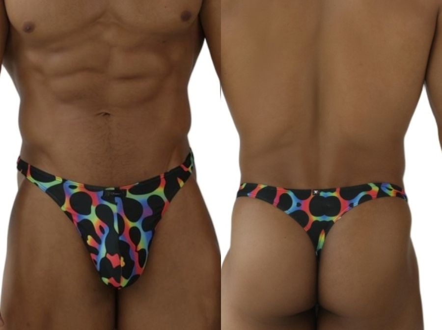 Xtremen 91284 Printed Microfiber Thongs Color Mushroom