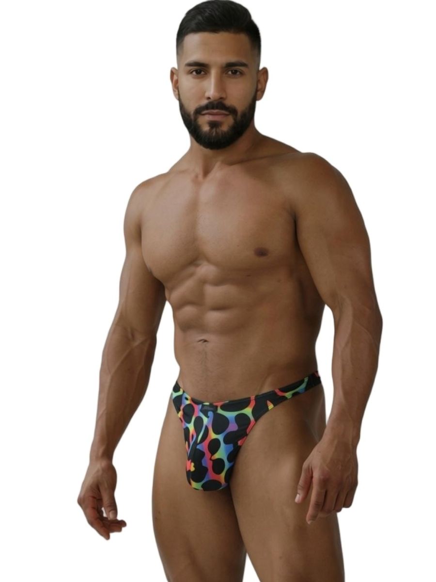Xtremen 91284 Printed Microfiber Thongs Color Mushroom