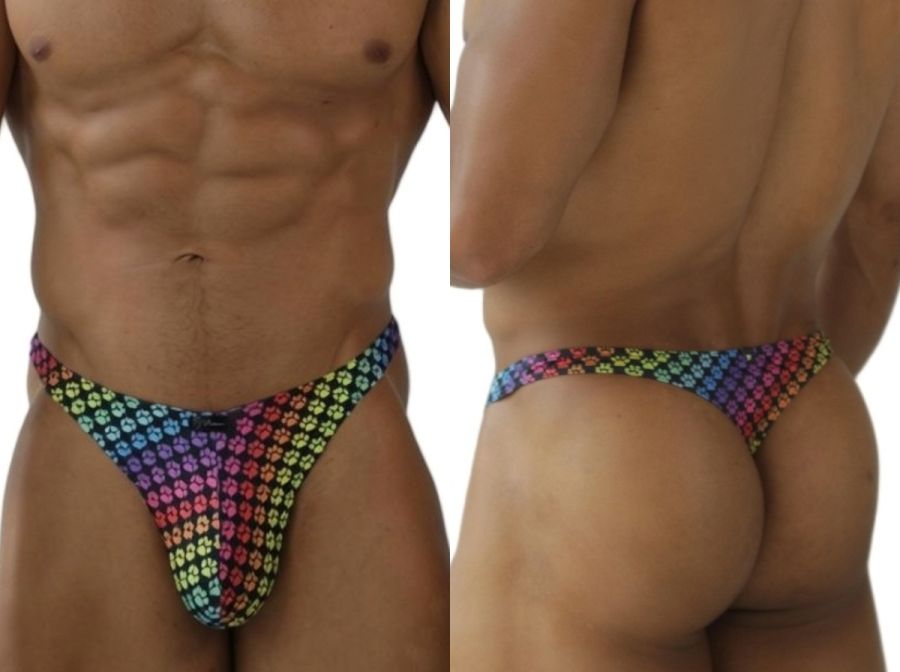 Xtremen 91284 Printed Microfiber Thongs Color Paw print