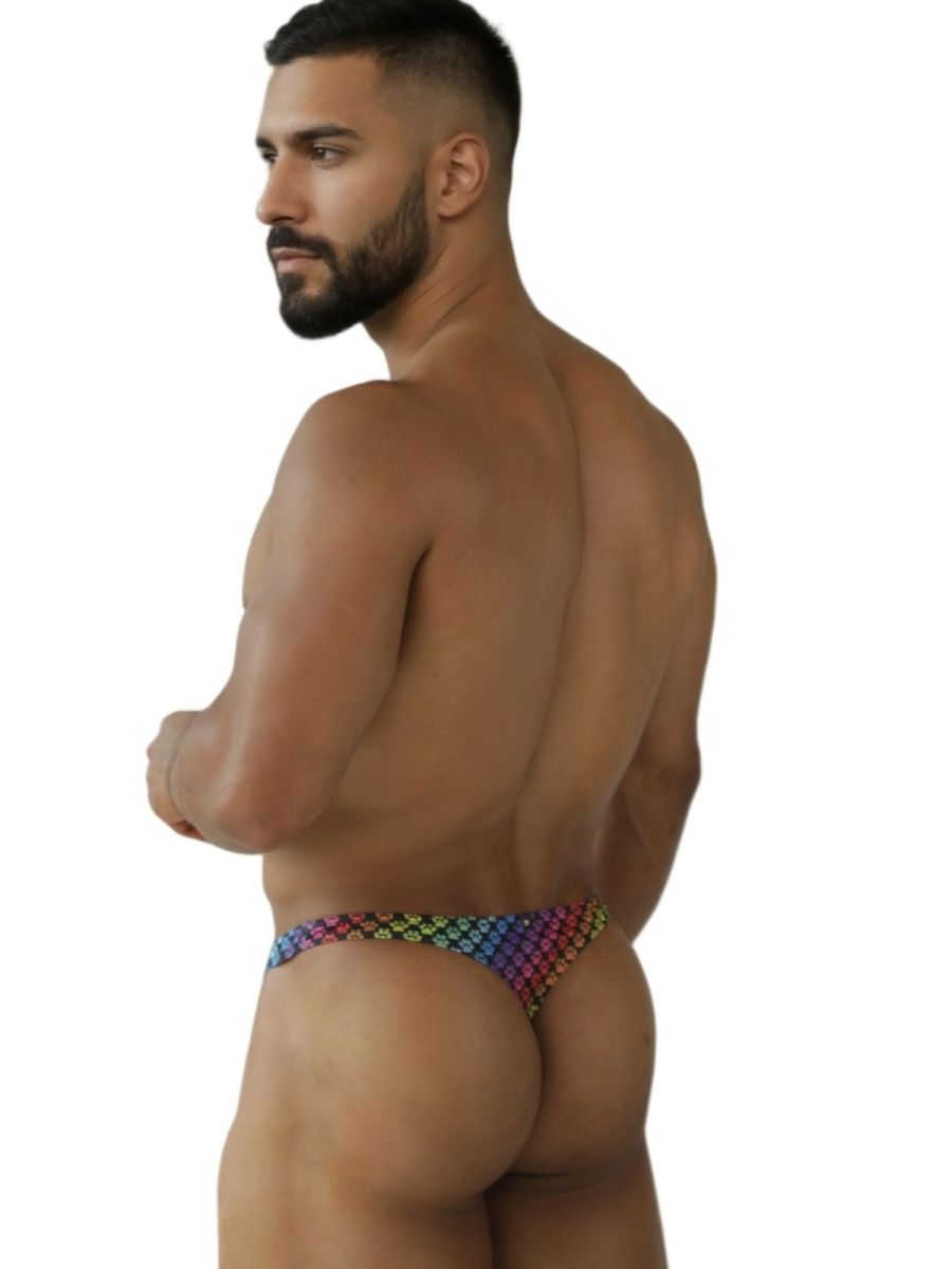 Xtremen 91284 Printed Microfiber Thongs Color Paw print