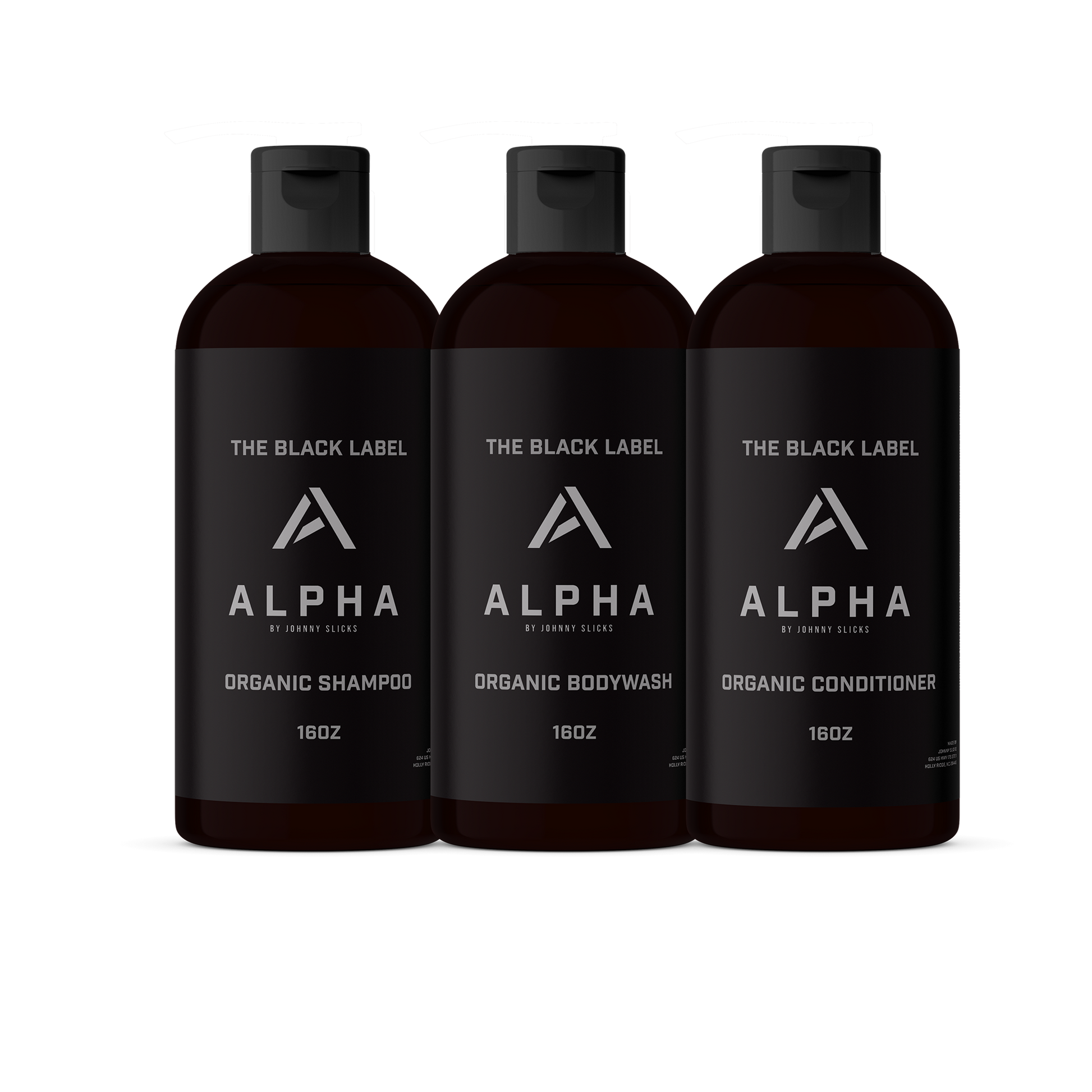 Black Label Shower Set