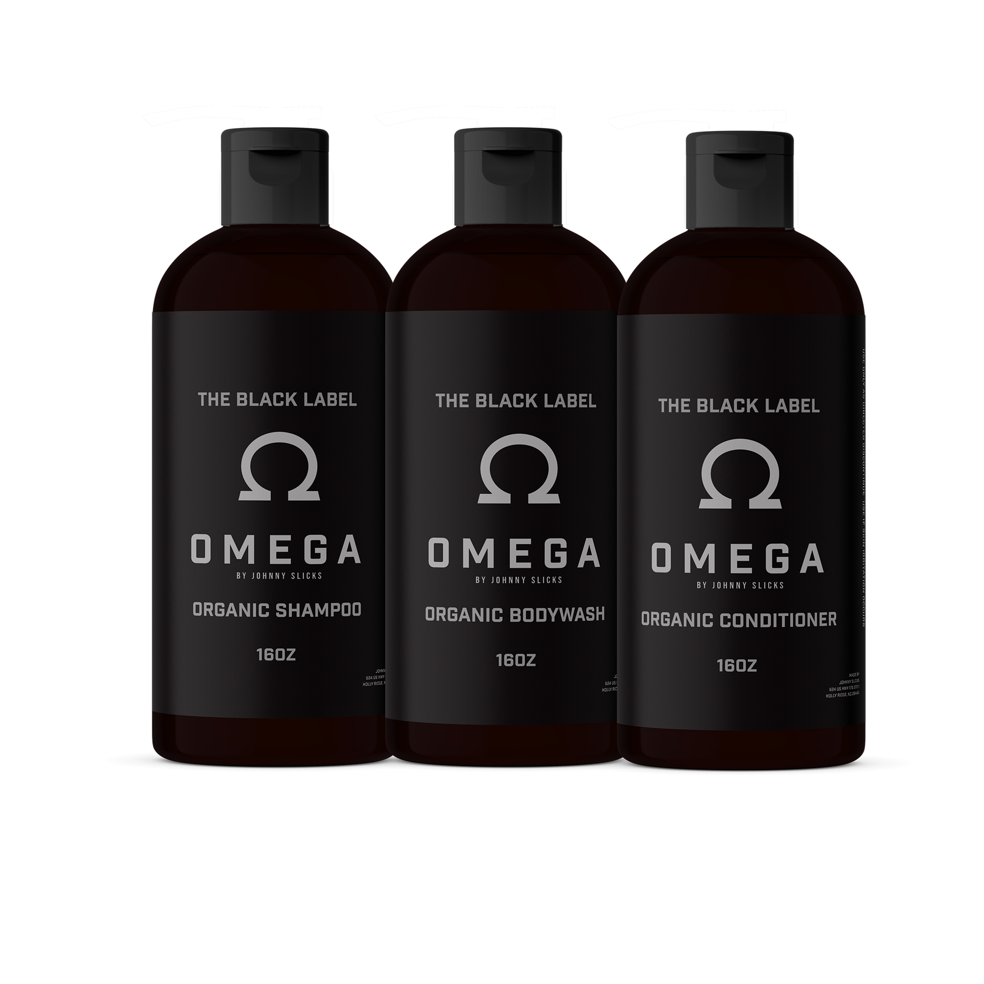 Black Label Shower Set